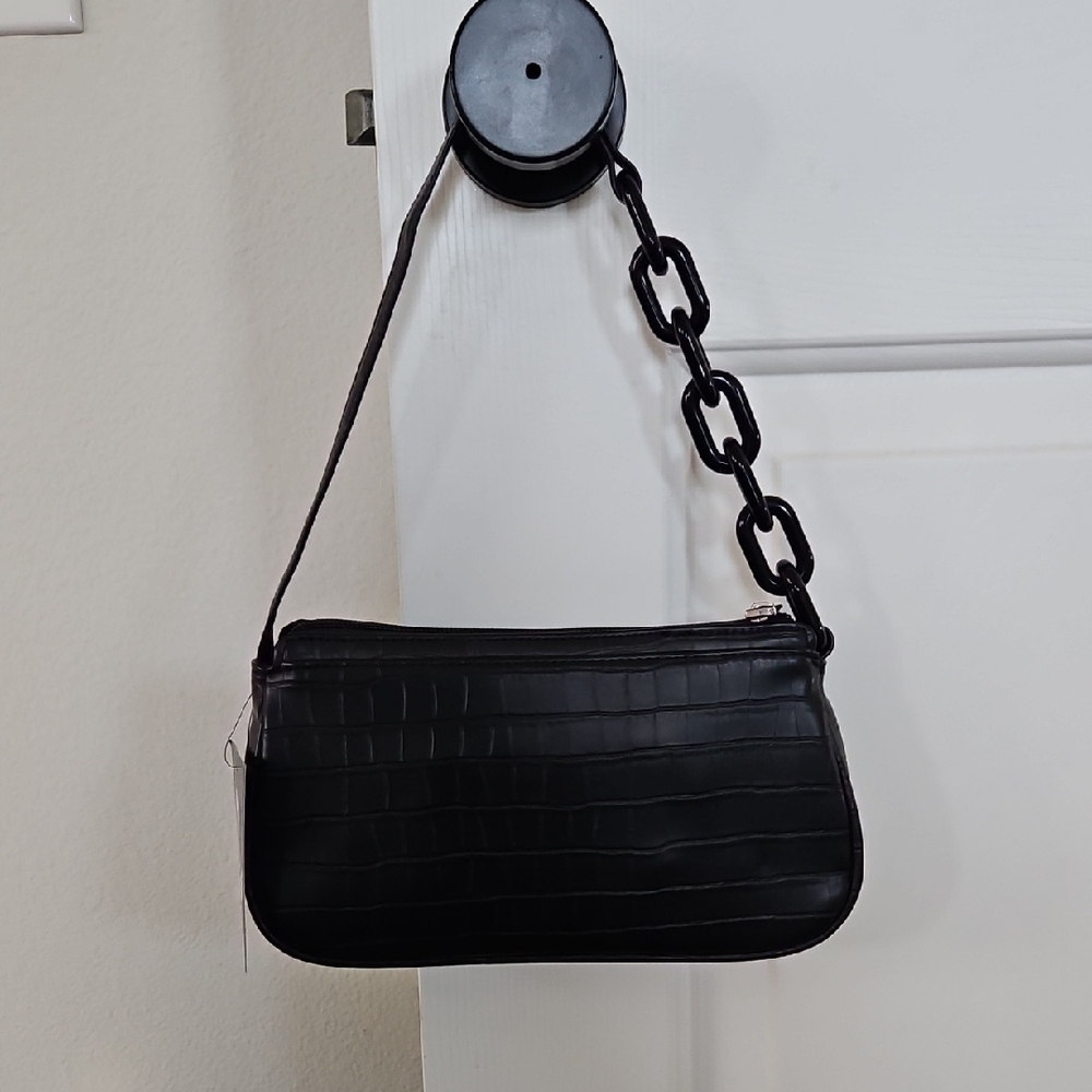 ** FINAL SALE** NWT Art Class Black Croc-Embossed Bag